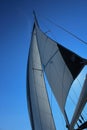 Foresail and mainsail Royalty Free Stock Photo