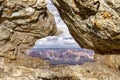 Foreshortening of the Grand Canyon