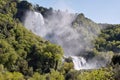 Foreshortening of marmore falls, terni Royalty Free Stock Photo