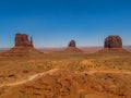 Foreshortening of Monument Valley