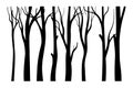 Jungle wood without leaves vector individual element collections