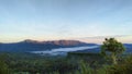 Forest above clouds in Letefoho, Timor-Leste. Royalty Free Stock Photo