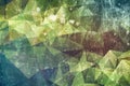 Forest abstract background - dark green and brown triangle concept Royalty Free Stock Photo