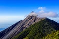 Forest and ash slopes of the volcano Fuego