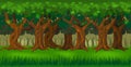 Forest background panorama