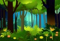 Forest Beauty-vector Royalty Free Stock Photo