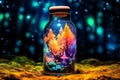 forest in a bottle, AI generated Royalty Free Stock Photo