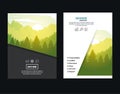 Forest brochure infographic Royalty Free Stock Photo