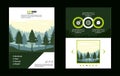 Forest brochure infographic Royalty Free Stock Photo