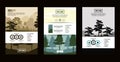 Forest brochure infographic Royalty Free Stock Photo