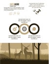 Forest brochure infographic Royalty Free Stock Photo