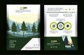 Forest brochure infographic Royalty Free Stock Photo