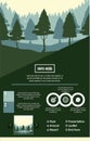 Forest brochure infographic Royalty Free Stock Photo