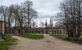 Forest, Brussels Capital Region, Belgium - Park and building of the Abbey