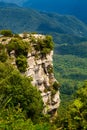 Forest cliffs in the city Tavertet area. Central Catalonia Royalty Free Stock Photo