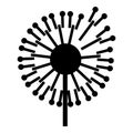 Forest dandelion icon, simple style