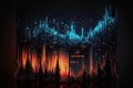 In the forest. Data manipulation concept. Beautiful colorful illustration. style. Generative AI