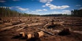 Forest degradation after deforestation