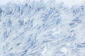 Forest edge after heavy snow fall, aerial landscape. Winter concept. Blizzard in woods Royalty Free Stock Photo