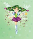 Forest Fairy with Green Hair