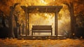 forest fall golden concept rustic