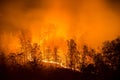 Forest fire, appalachian mountains, scenic Royalty Free Stock Photo