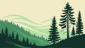 Forest fire landscape with natural disaster illustration vector design Generative AI Royalty Free Stock Photo