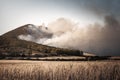 Forest fire in the municipality of Zambrana