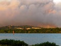 Forest fires in Provence, near Avignon, July 14, 2022 Royalty Free Stock Photo