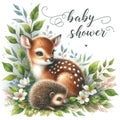 Forest Friends Baby Shower Invitation