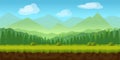 Forest game background 2d application.