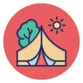 Forest, garden Vector Icon which can easily edit Royalty Free Stock Photo