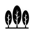 Forest  Glyph Style vector icon which can easily modify or edit Royalty Free Stock Photo