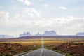 Forest Gump Point Monument Valley scenic panorama on the road - Arizona, AZ Royalty Free Stock Photo