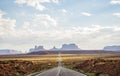 Forest Gump Point Monument Valley scenic panorama on the road - Arizona, AZ Royalty Free Stock Photo