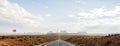 Forest Gump Point with Navajo American flag - Monument Valley scenic panorama on the road - Arizona, AZ Royalty Free Stock Photo