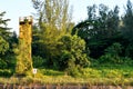 Abandon guard post in forest Royalty Free Stock Photo