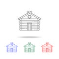 forest house icon. Elements of camping multi colored icons. Premium quality graphic design icon. Simple icon for websites, web des Royalty Free Stock Photo