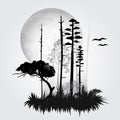 Forest illustration Royalty Free Stock Photo