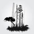 Forest illustration Royalty Free Stock Photo