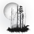 Forest illustration Royalty Free Stock Photo