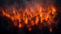 Forest inferno: raging wildfires devastate landscapes on a global scale. Royalty Free Stock Photo