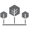 Forest Isolated Vector Icon that can be easily modified or edit Royalty Free Stock Photo