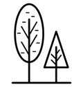 Forest Isolated Vector Icon that can be easily modified or edit Royalty Free Stock Photo