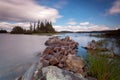 Forest lake in Algonquin Provincial Park, Ontario, Canada Royalty Free Stock Photo