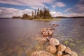 Forest lake in Algonquin Provincial Park, Ontario, Canada Royalty Free Stock Photo