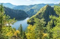 Forest Lake. Autumn landscape, sunny day. Taiga, Siberia Royalty Free Stock Photo