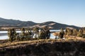 Forest with Lake and Mountain Range in Chula Vista