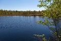 Little White Lake on Anzersky Island Royalty Free Stock Photo