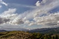 Forest Landscape Foggy Cloud Cover Mount Valley Royalty Free Stock Photo